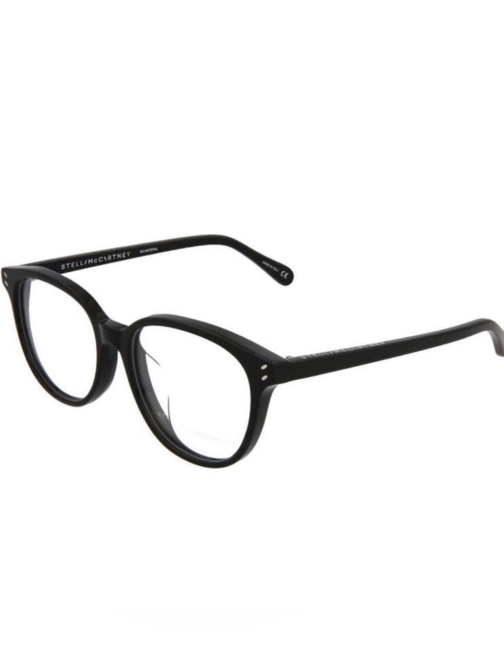 Stella McCartney Black and Silver Round Frame Diagram